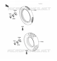 PNEUS pour Kawasaki VN750 1986