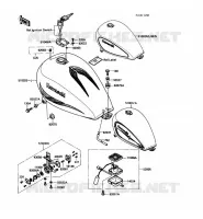 RESERVOIR CARBURANT pour Kawasaki VN750 1986