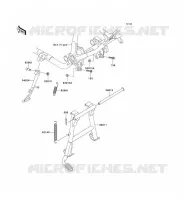 BEQUILLES pour Kawasaki VN750 2004