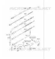 CABLES pour Kawasaki VN750 2004