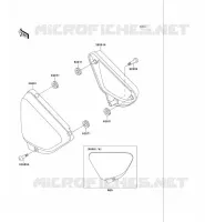 CACHE LAT&Eacute;RAL pour Kawasaki VN750 2004