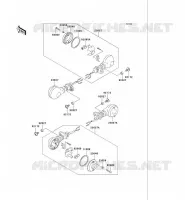 CLIGNOTANTS pour Kawasaki VN750 2004