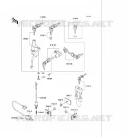 CONTACTEUR SERRURE/R&Eacute;FLECTEUR pour Kawasaki VN750 2004