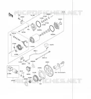 D&Eacute;MARREUR pour Kawasaki VN750 2004