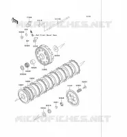 EMBRAYAGE pour Kawasaki VN750 2004