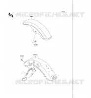 GARDE BOUE pour Kawasaki VN750 2004