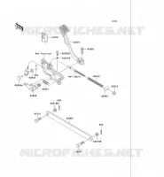 PEDALE DE FREIN/TORQUE LINK pour Kawasaki VN750 2004