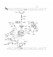 PI&Egrave;CES DE CARBURATEUR pour Kawasaki VN750 2004