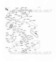 POMPE A HUILE/FILTRE &Agrave; HUILE pour Kawasaki VN750 2004