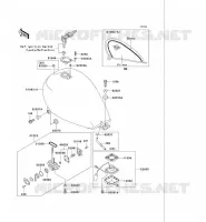 RESERVOIR CARBURANT pour Kawasaki VN750 2004