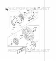 ROUE ARRI&Egrave;RE/CHAINE pour Kawasaki VN750 2004