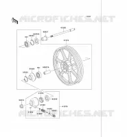 ROUE AVANT pour Kawasaki VN750 2004