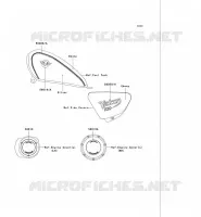STICKER(EBONY/ARGENT) pour Kawasaki VN750 2004