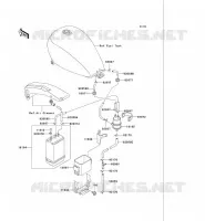SYSTEME D'EVAPORATION CARBURANT(CA) pour Kawasaki VN750 2004