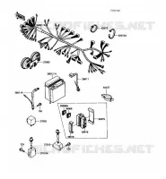 CHASSIS EQUIPMENT ELECTRIQUE pour Kawasaki VN750 1989