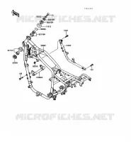 CH&Acirc;SSIS pour Kawasaki VN750 1989