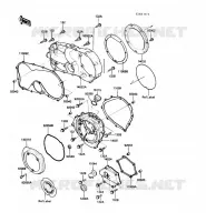 COUVERCLES MOTEUR pour Kawasaki VN750 1989