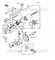 D&Eacute;MARREUR pour Kawasaki VN750 1989