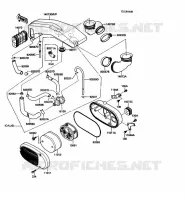 FILTRE A AIR pour Kawasaki VN750 1989