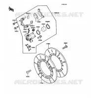FREIN AVANT pour Kawasaki VN750 1989