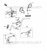 GUIDON pour Kawasaki VN750 1989