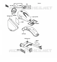 LABEL pour Kawasaki VN750 1989