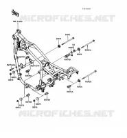 PIECE DE CADRE (COUVERTURE) pour Kawasaki VN750 1989