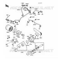 POMPE A HUILE/FILTRE &Agrave; HUILE pour Kawasaki VN750 1989