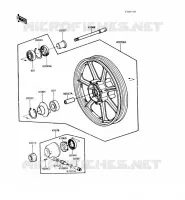 ROUE AVANT pour Kawasaki VN750 1989