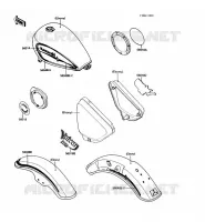 STICKER pour Kawasaki VN750 1989