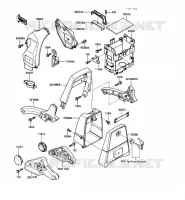 SUPPORT BATTERIE pour Kawasaki VN750 1989