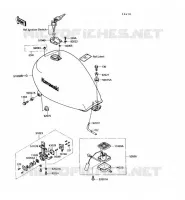 RESERVOIR CARBURANT pour Kawasaki VN750 1990