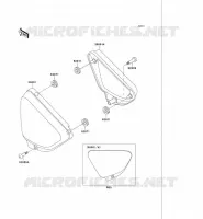 CACHE LAT&Eacute;RAL pour Kawasaki VN750 2006