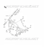 CH&Acirc;SSIS pour Kawasaki VN750 2006