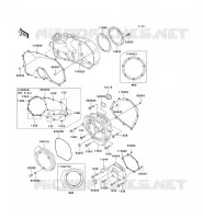 COUVERCLES MOTEUR pour Kawasaki VN750 2006