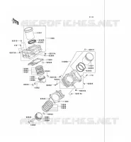 CYLINDRE/PISTON pour Kawasaki VN750 2006