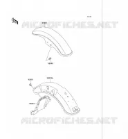 GARDE BOUE pour Kawasaki VN750 2006