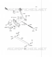 PEDALE DE FREIN/TORQUE LINK pour Kawasaki VN750 2006