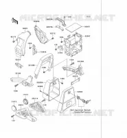 PIECE DE CADRE (COUVERTURE) pour Kawasaki VN750 2006
