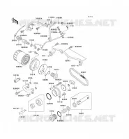 POMPE A HUILE/FILTRE &Agrave; HUILE pour Kawasaki VN750 2006