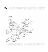 SUPPORT MOTEUR pour Kawasaki VN750 2006