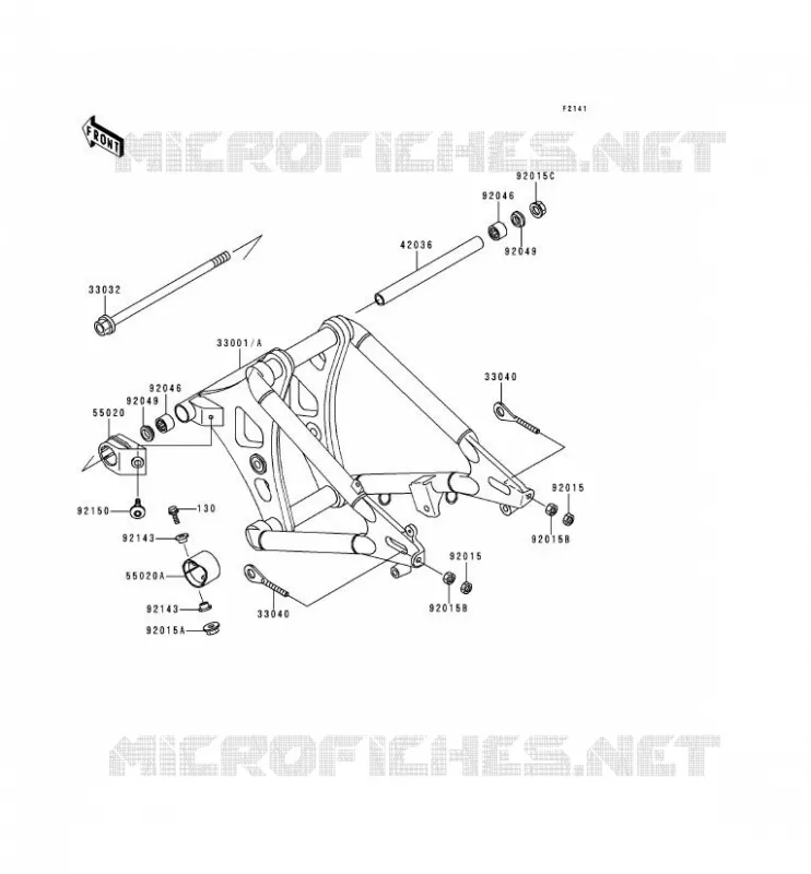BRAS OSCILLANT Kawasaki MOTOS 800 1996 VN800  VN800-A2