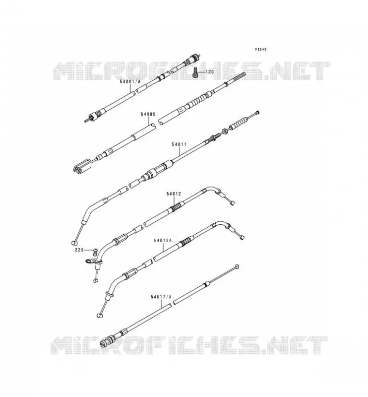 CABLES Kawasaki MOTOS 800 1996 VN800  VN800-A2