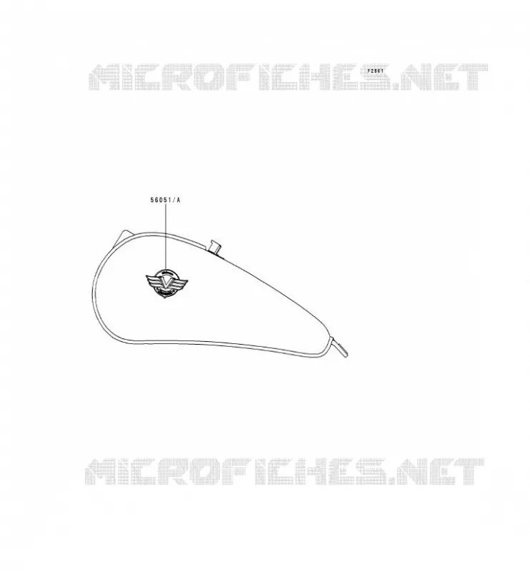 STICKER Kawasaki MOTOS 800 1996 VN800  VN800-A2