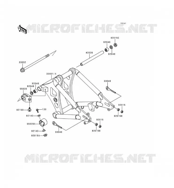 BRAS OSCILLANT Kawasaki MOTOS 800 1996 VN800  VN800-A2