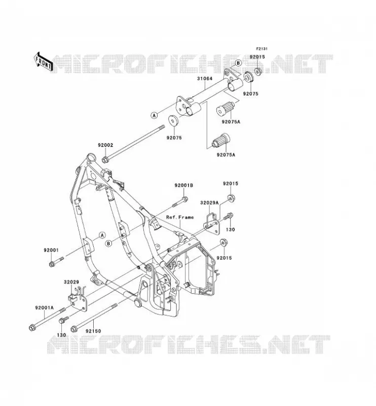 PIECE DE CADRE (COUVERTURE) Kawasaki MOTOS 800 1996 VN800  VN800-A2