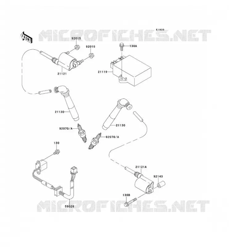 SYSTEME D&acute;ALLUMAGE Kawasaki MOTOS 800 1996 VN800  VN800-A2