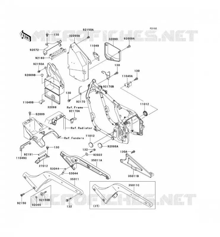 SUPPORT BATTERIE Kawasaki MOTOS 800 1996 VN800  VN800-A2