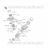 CYLINDRE/PISTON pour Kawasaki VN800 1997