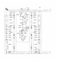 FOURCHE pour Kawasaki VN800 1997